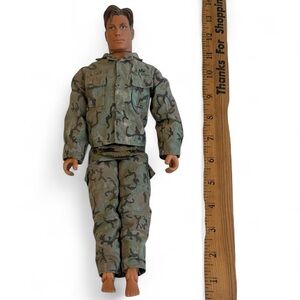 G.I. Joe 11.5" Action Man Max Steel Figure 1998 Doll Mattel Camo Outfit Vintage